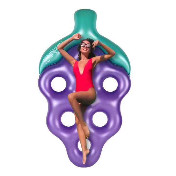 grape fruit inflatable ring, customizable swim ring, inflatable swimming circle, pool water toys, floating swim ring, PVC inflatable pool float, beach water accessories, fun swimming ring, adult and kids swim float, durable inflatable water toys, summer pool party float, portable swim ring, eco-friendly inflatable, personalized pool float, fruit-themed swim ring.