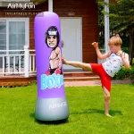 Custom Foldable Portable Strong PVC Fitness Kid Toy Boxing Inflatable Tumbler Punching Bag