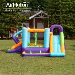 AirMyFun Customization Bounce Castle – Funny Kids Party with Two Slides Inflatable Bounce House Jumping Castle for Kids Party