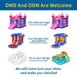 OEM/ODM Kids Inflatable Jumping Castle Bounce House with Slide – Oxford Cloth Inflatable Bouncy House for Children