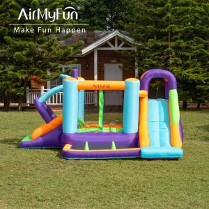 AirMyFun Customization Bounce Castle – Funny Kids Party with Two Slides Inflatable Bounce House Jumping Castle for Kids Party