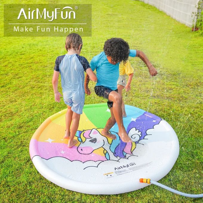 Hot Selling Kids Swimming Pool Play Inflatable Water Splash Mat with Water Sprayer – Baby Splash Mat Sprinkler Play Mat