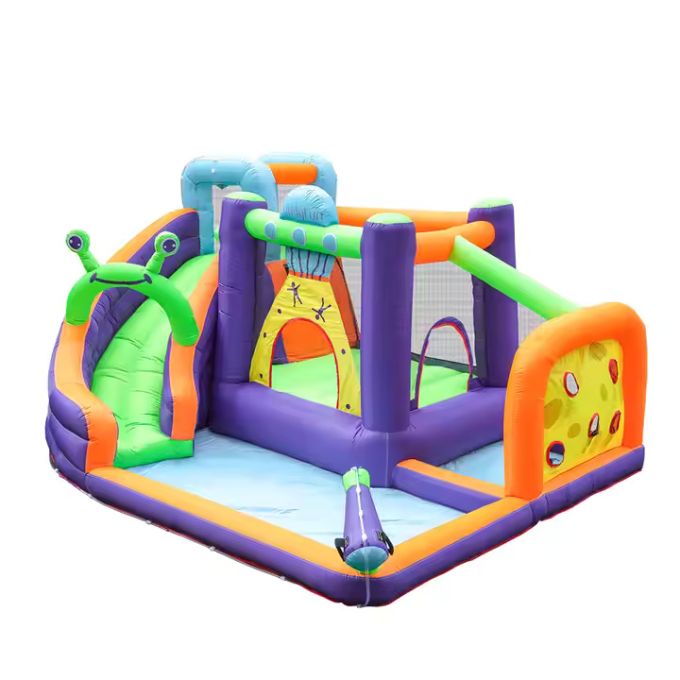 Custom Size Logo Printed Inflatable Bounce House with Water Slide – Inflatable Jumping Castle for Kids