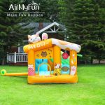 Airmyfun Popular Design Animal Bounce House – Cat Combo Slide Jumping Castle for Kids