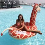 AirMyFun Giraffe Custom Water Play Toys – PVC Inflatable Pool Float for Swimming Pool