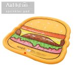 Hamburger Summer Outdoor Play Games for Kids – Pet Sprinkler Splash Pad, PVC Inflatable Water Spray Mat