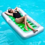 Battery Shape Children Water Toys – Beach Lounger Mattress Inflatable Pool Float Ride-on Inflatable Sea Mattress