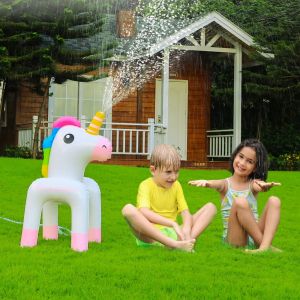 Custom Best Price Hot Sale Vinyl Pool Toy Unicorn Sprinkler Inflatable Water Toy