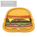 Hamburger Summer Outdoor Play Games for Kids – Pet Sprinkler Splash Pad, PVC Inflatable Water Spray Mat