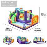 Custom Size Logo Printed Inflatable Bounce House with Water Slide – Inflatable Jumping Castle for Kids