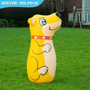 Hot Sale PVC Custom Cartoon Animal Inflatable Tumbler Punching Bag Bop Bag Toys for Kids Boxing Bag Stand