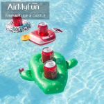 Double Hole Floating Custom Inflatable Drink Holder – Cute Cactus Design for Pool Parties