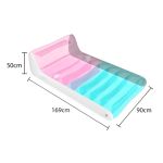 New Design Transparent Blue and Pink Sea Matters Water Toys Beach Lounger Mattress – Inflatable Pool Float Ride-on